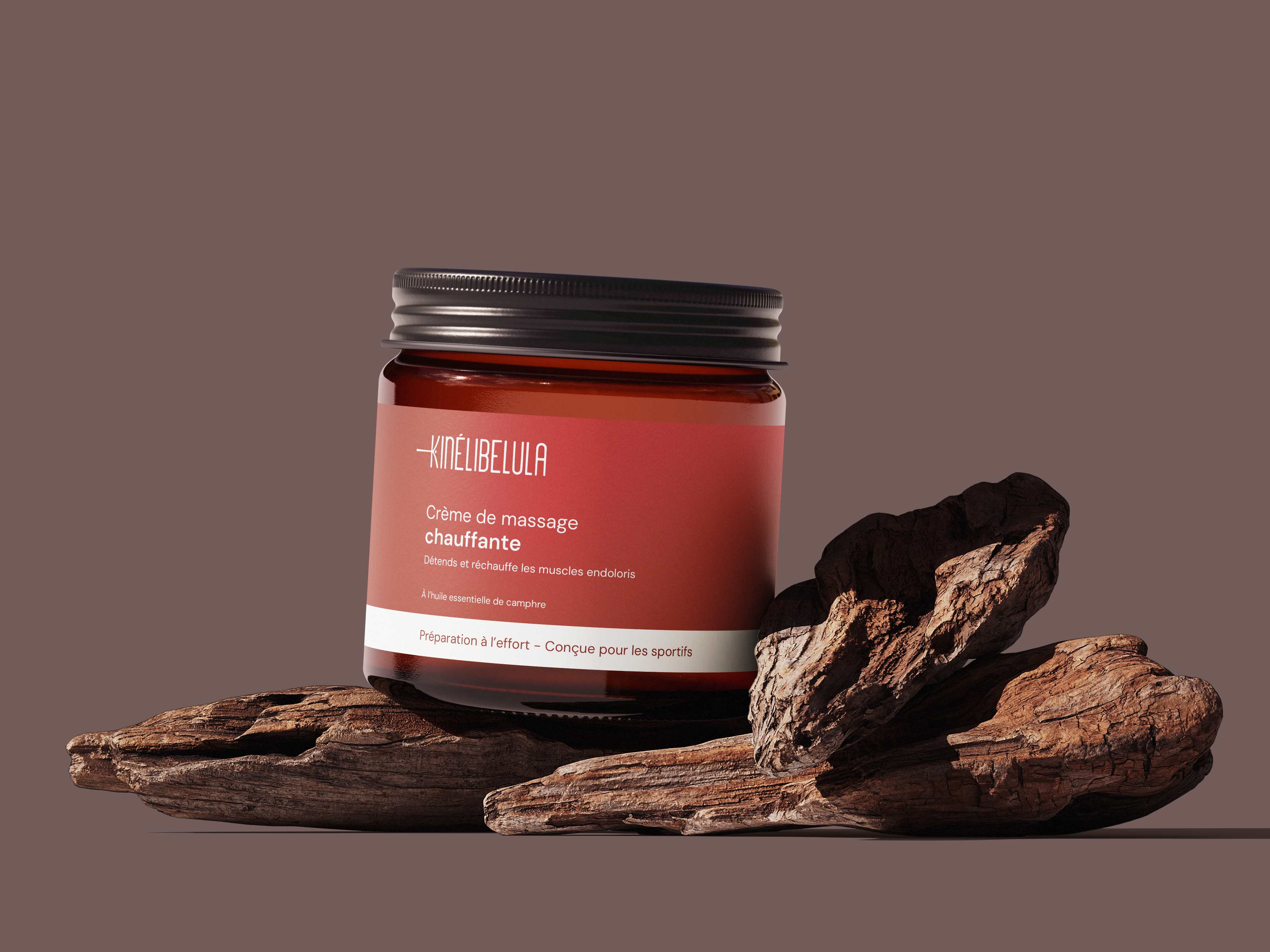 Pot de crème de massage chauffante Kinélibelula